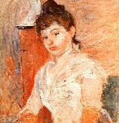 Berthe Morisot Jeune Fille en Blanc oil painting reproduction